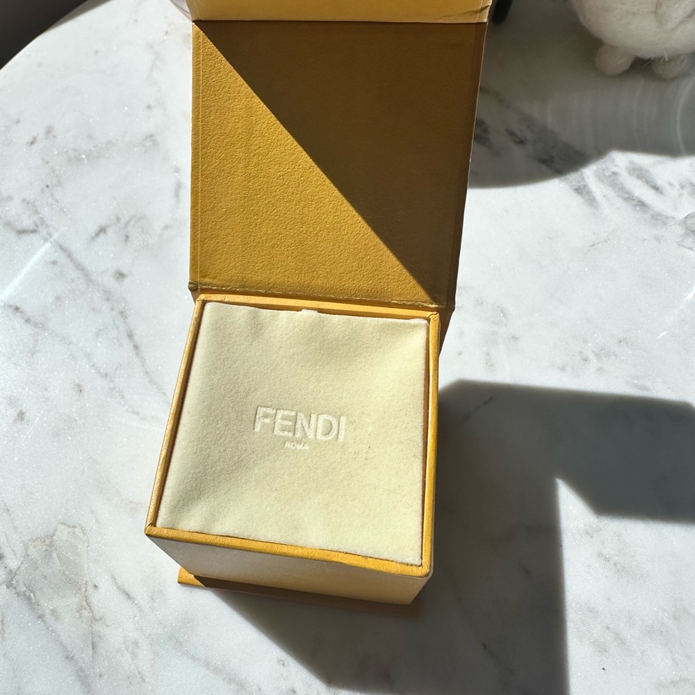 Fendi Silver Logo Ring - image 3
